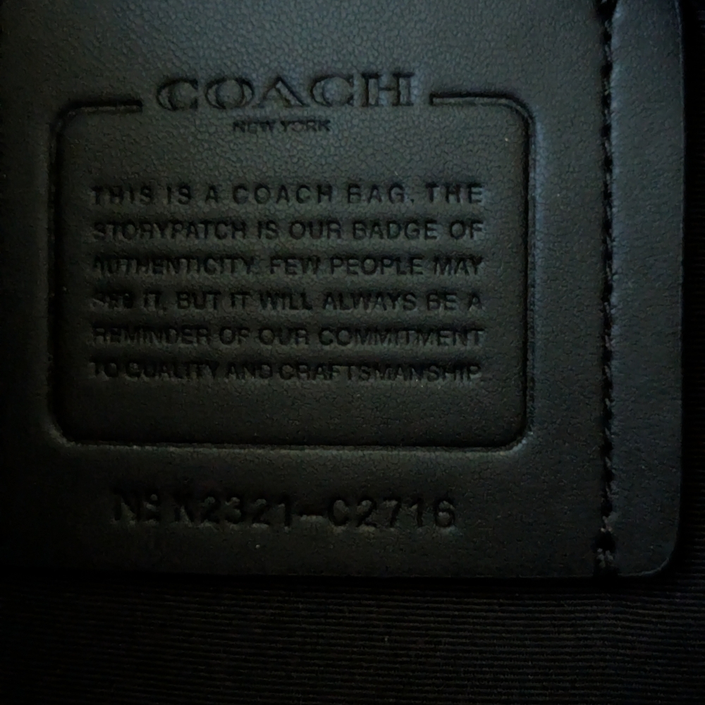 Coach Black Leather Belt Bag with Front Pocket - Picture 11 of 13